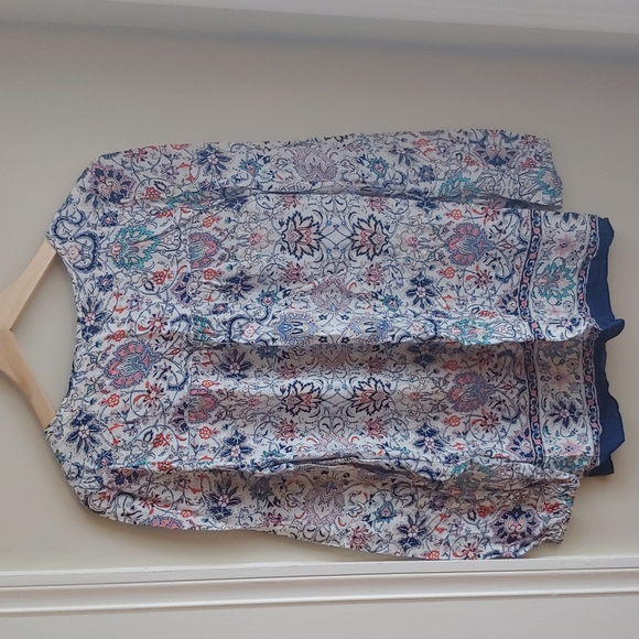 Max Studio floral printed boho top size small - Picture 2 of 10